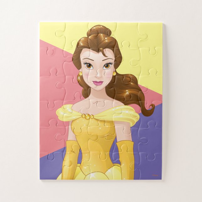 Belle in Yellow Gown Closeup Jigsaw Puzzle (Vertical)