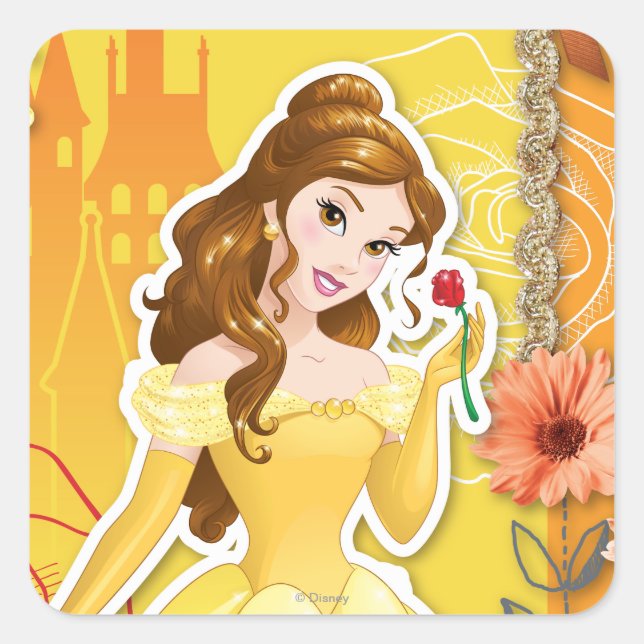 Belle - Inspirational Square Sticker (Front)