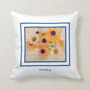 Belle Jardin Home "Sunday Daisy" Throw Pillow