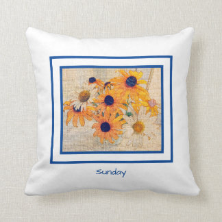Belle Jardin Home "Sunday Daisy" Throw Pillow