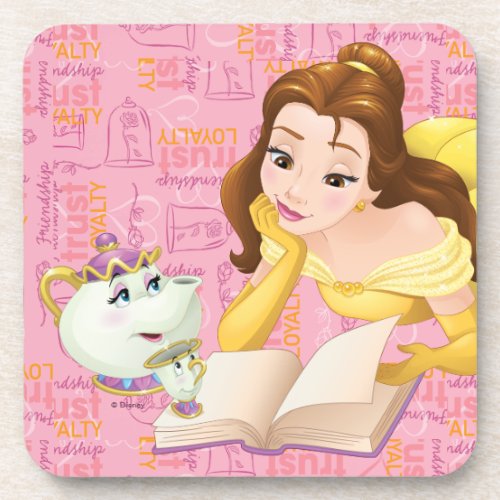 Belle  Loyalty is Royalty Beverage Coaster