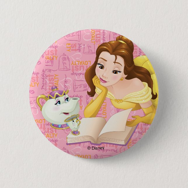 Belle | Loyalty is Royalty Button (Front)