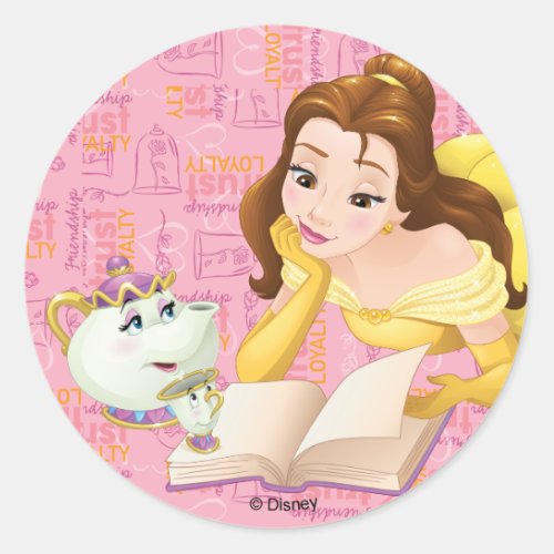 Belle  Loyalty is Royalty Classic Round Sticker
