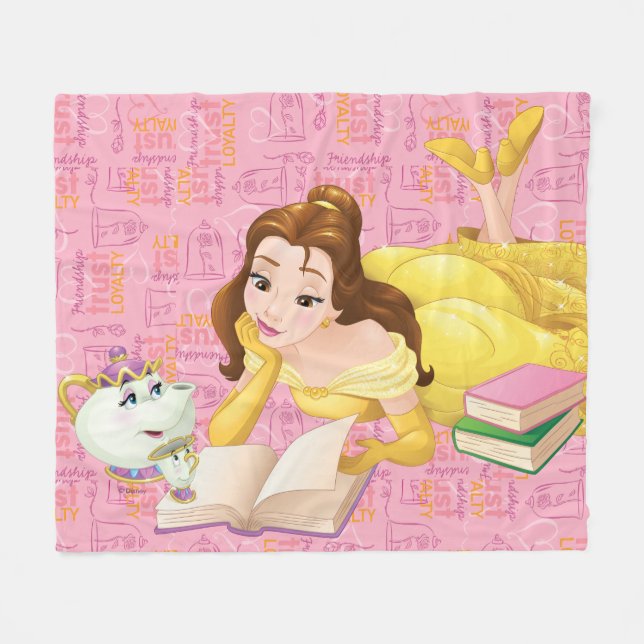 Belle | Loyalty is Royalty Fleece Blanket (Front (Horizontal))