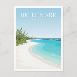 Belle Mare Beach Mauritius Travel Gift Postcard