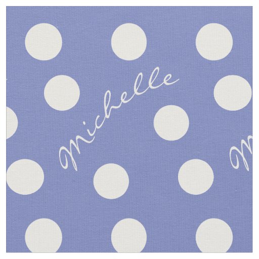 Belle Michelle Custom Name and Color Polka Dot Fabric