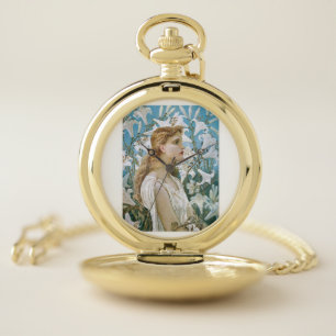 Belle of the Art Nouveau Era,Belle epoque,victoria Pocket Watch