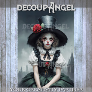 Belle of the Masquerade Decoupage Tissue Paper