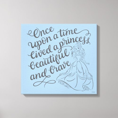 Belle Once Upon A Time Canvas Print