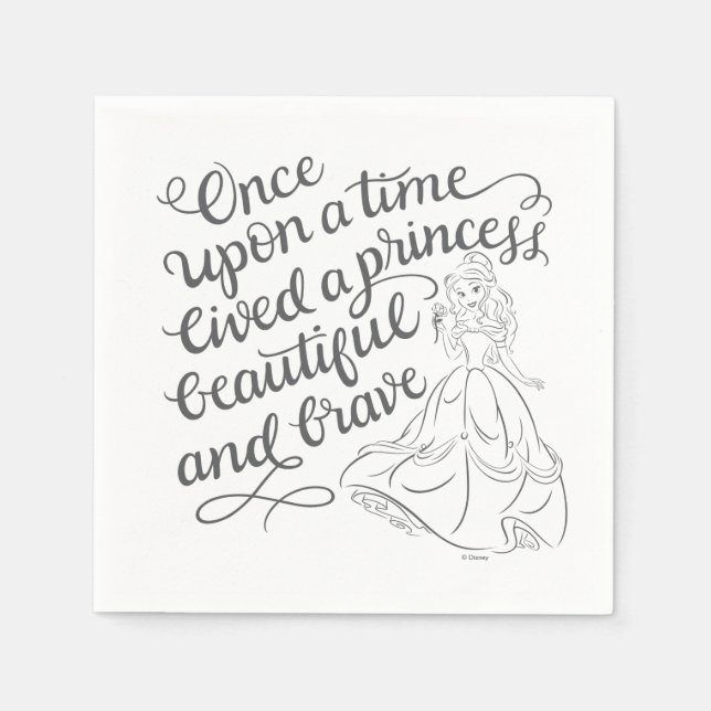 Belle |Once Upon A Time Napkins (Front)
