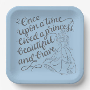 Belle Once Upon A Time Paper Plates