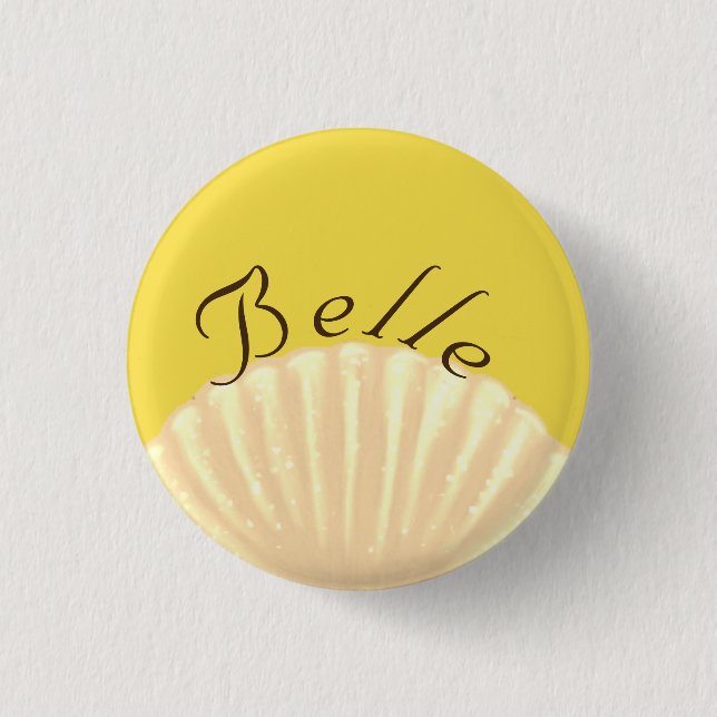 Belle Pinback Button (Front)