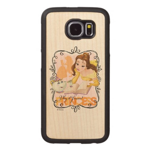 Belle  Play It Forward Princess Carved Wood Samsung Galaxy S6 Case