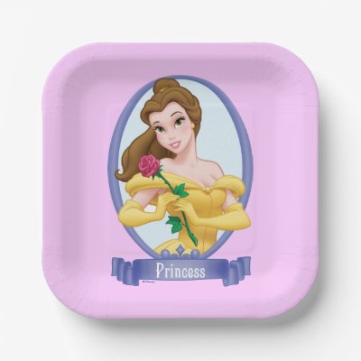 Belle Princess 3 Paper Plates