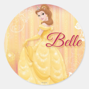Belle Princess Classic Round Sticker