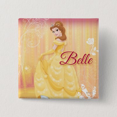 Belle Princess Pinback Button