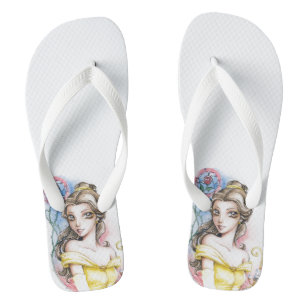 beauty and the beast flip flops