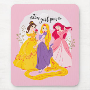 Belle, Rapnuzel, Ariel "Extra Girl Power" Mouse Pad