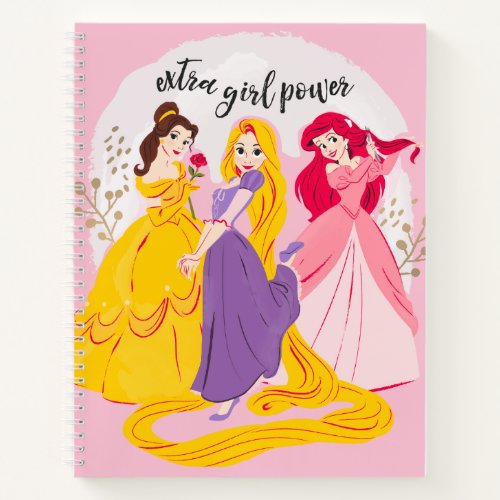 Belle Rapnuzel Ariel Extra Girl Power Notebook