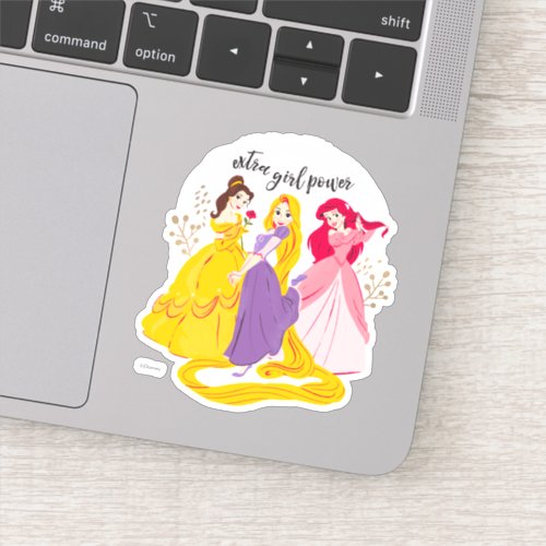 Belle Rapnuzel Ariel Extra Girl Power Sticker