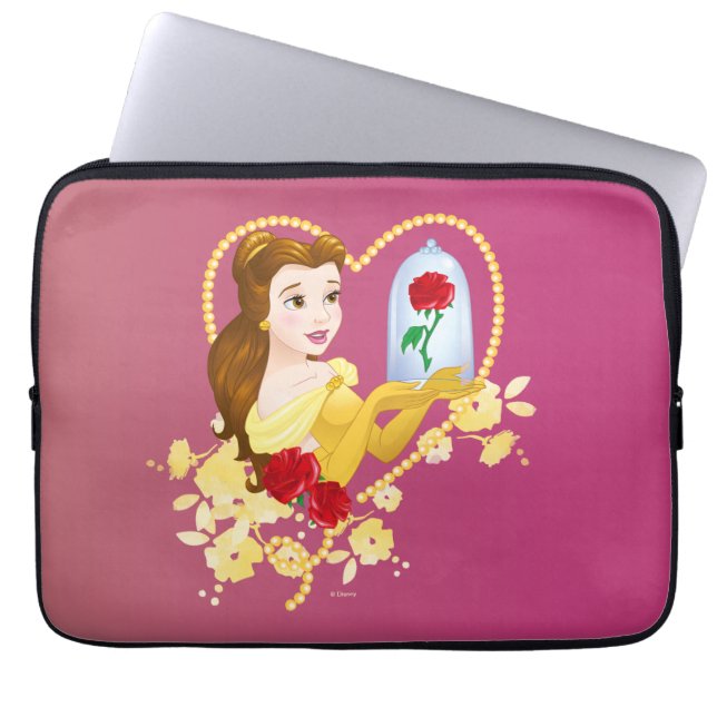 Belle | Red Roses Laptop Sleeve (Front)