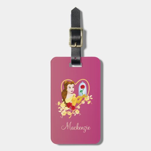 Belle  Red Roses Luggage Tag