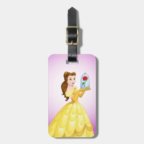 Belle  Rose In Glass Luggage Tag