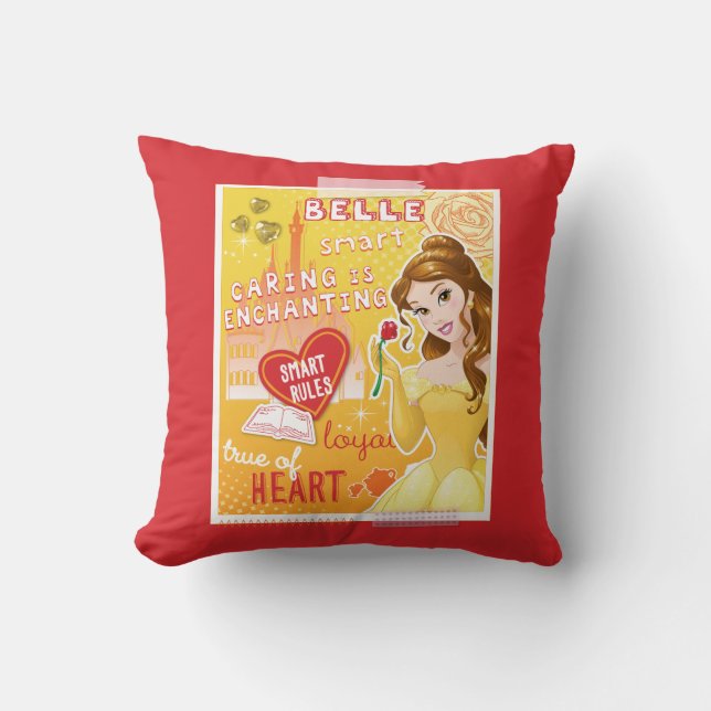 Belle - Smart Rules Throw Pillow (Front)