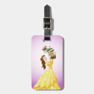 Belle Stack Of Books Luggage Tag