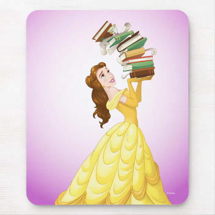 Download Belle Stack Of Books Mouse Pad Zazzle Com