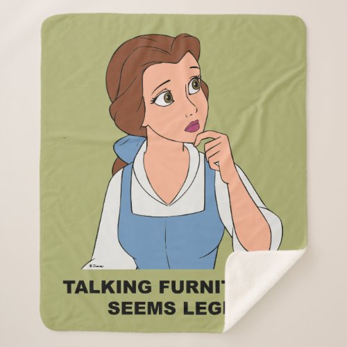 Belle  Talking Furniture Sherpa Blanket