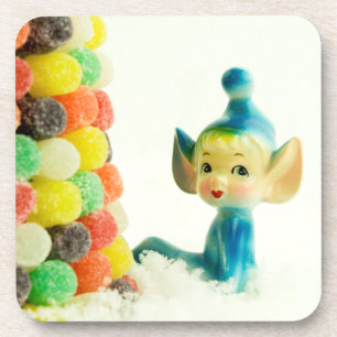 Belle the Pixie Elf Beverage Coaster