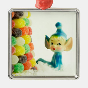 Belle the Pixie Elf Metal Ornament