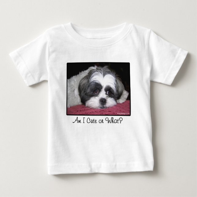Belle The Shih Tzu Dog Baby T-Shirt (Front)