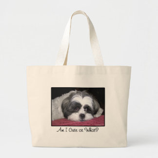 Belle The Shih Tzu Dog Large Tote Bag