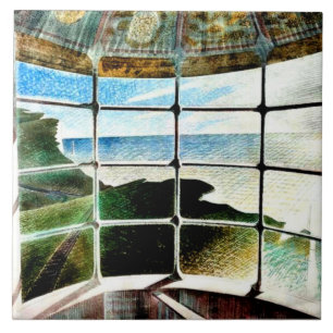 Belle Tout Lighthouse Beachy Head Ceramic Tile