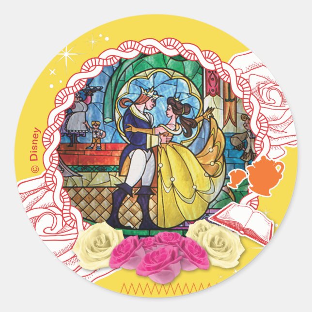 Belle - True of Heart Classic Round Sticker (Front)