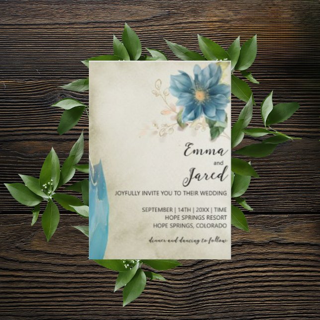 Belle Watercolor Wedding Invitation (Creator Uploaded)