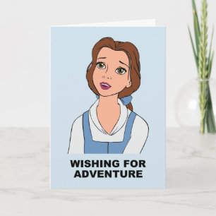Belle Wishing for Adventure Card