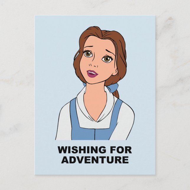 Belle | Wishing for Adventure Postcard (Front)