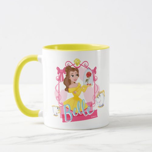 Belle With Enchanted Rose Chip  Mrs Potts Mug