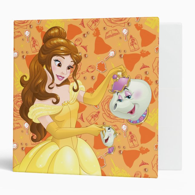 Belle with Mrs. Potts and Chip Binder (Front/Inside)