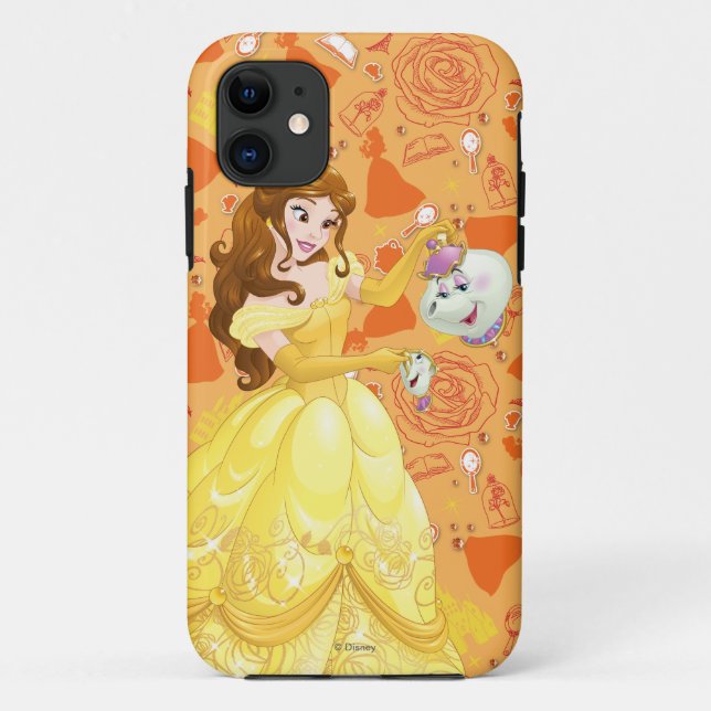 Belle with Mrs. Potts and Chip Case-Mate iPhone Case (Back)