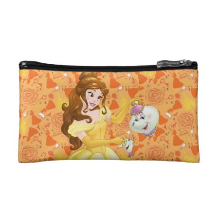 Belle With Mrs. Potts And Chip Cosmetic Bag