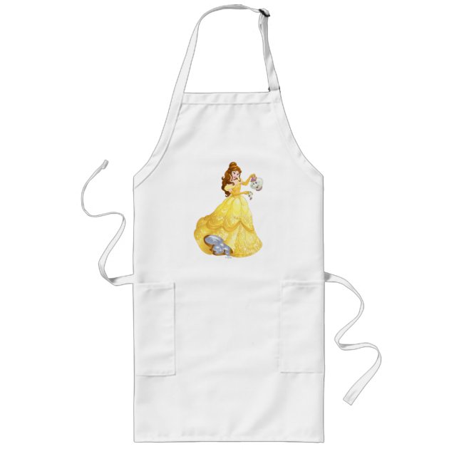 Belle with Mrs. Potts and Chip Long Apron (Front)