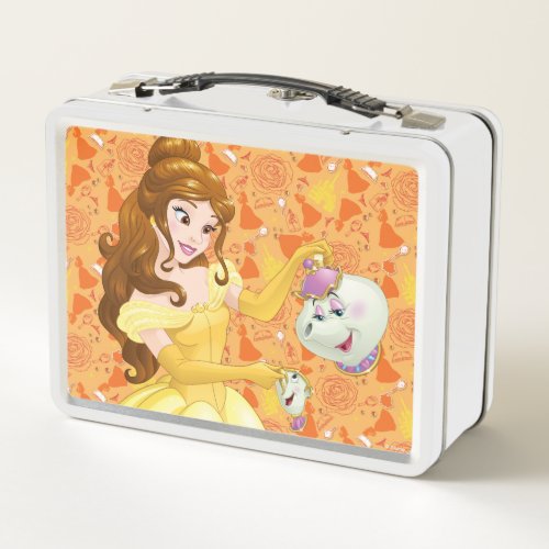 Belle with Mrs Potts and Chip Metal Lunch Box