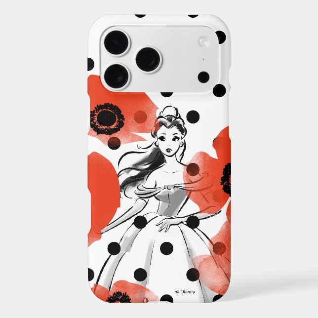 Belle With Poppies and Polka Dots Case-Mate iPhone Case (Back)
