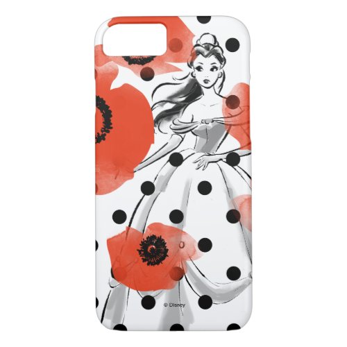 Belle With Poppies and Polka Dots iPhone 87 Case