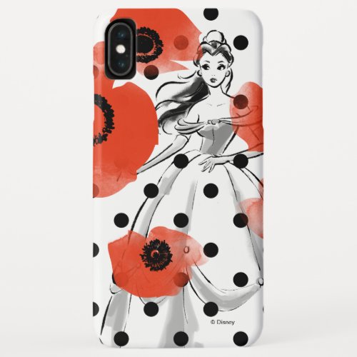 Belle With Poppies and Polka Dots iPhone XS Max Case