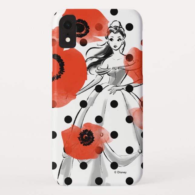 Belle With Poppies and Polka Dots Case-Mate iPhone Case (Back)